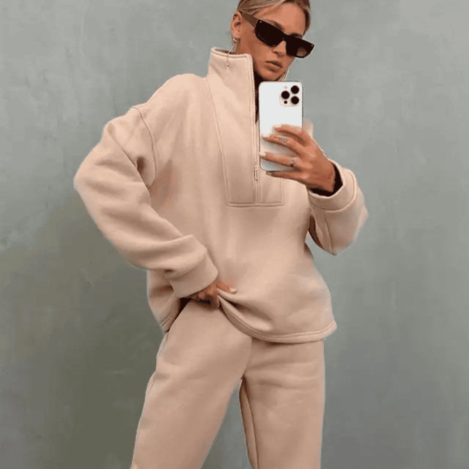 Lavinque outfit set Marron Clair / S Ensemble Loungewear | Lilas | Douillet et Stylé