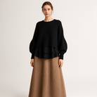 Lavinque Outfit set Marron Noir / XS Ensemble Jupe Longue & Pull Oversize | Tricot | Élégant et Douillet