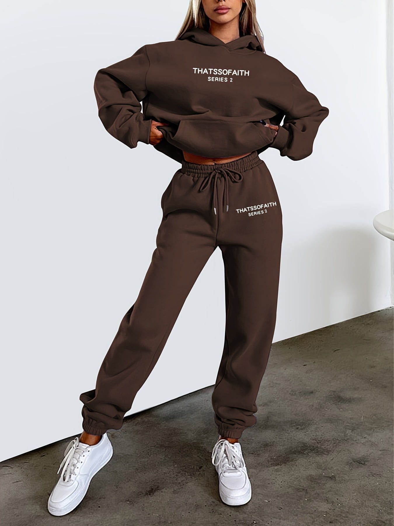 Lavinque outfit set Marron / S Ensemble Survêtement | Confort & Style | Casual Tendance