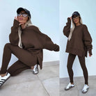 Lavinque Outfit set Marron / XS Ensemble Oversize en Coton | Marron | Confort et Style Urbain