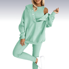 Lavinque outfit set Menthe / S Ensemble Survêtement Épaules Dénudées | Confortable et Tendance