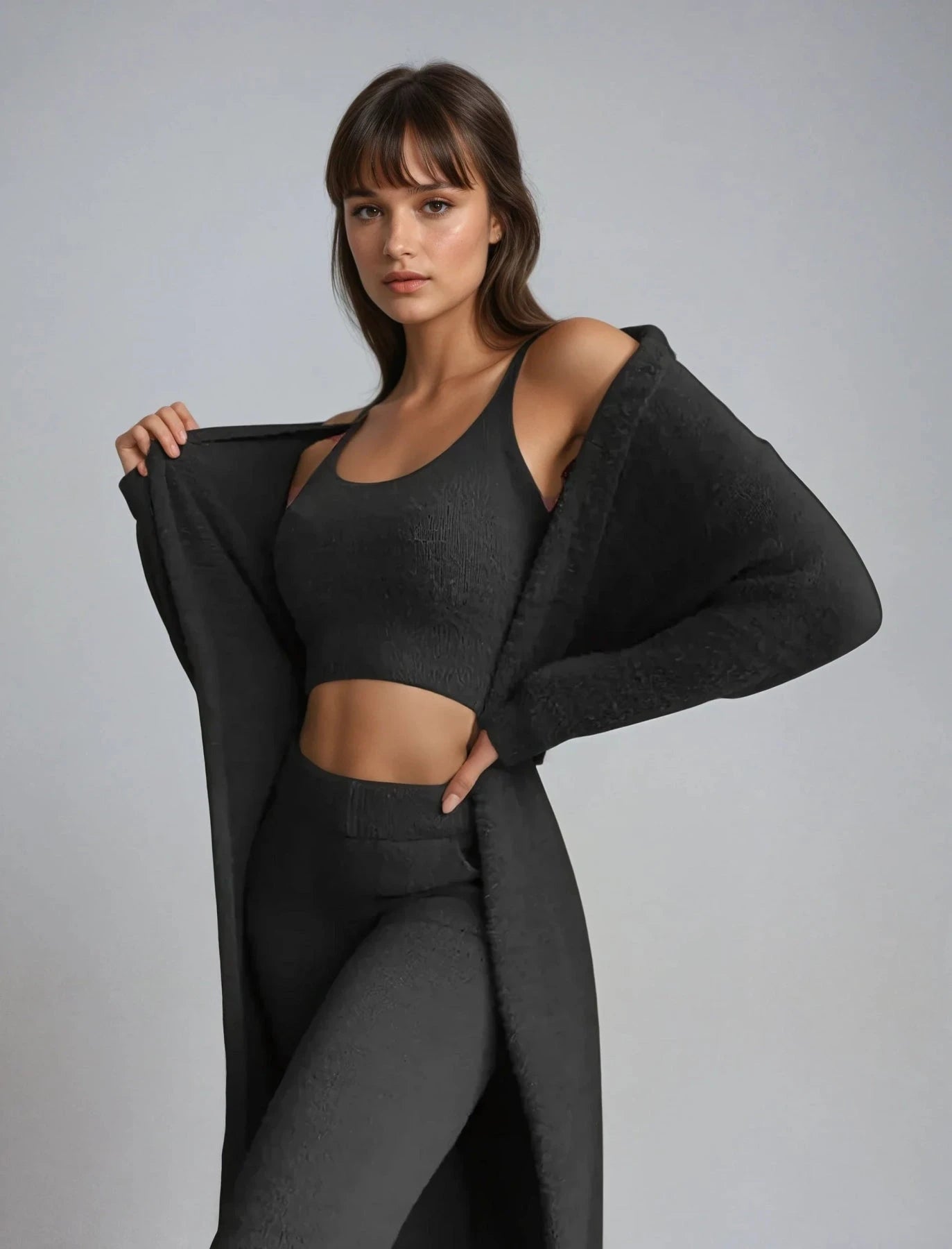 Lavinque Outfit set Noir / S Ensemble 2 Pièces Décontracté | Côtelé | Confort et Style Minimaliste