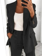 Lavinque outfit set Noir / S Ensemble Blazer & Pantalon | Coupe Élégante & Moderne | Style Sophistiqué