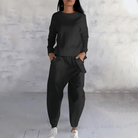 Lavinque Outfit set Noir / S Ensemble Décontracté en Coton | Blanc | Minimaliste et Confort Absolu