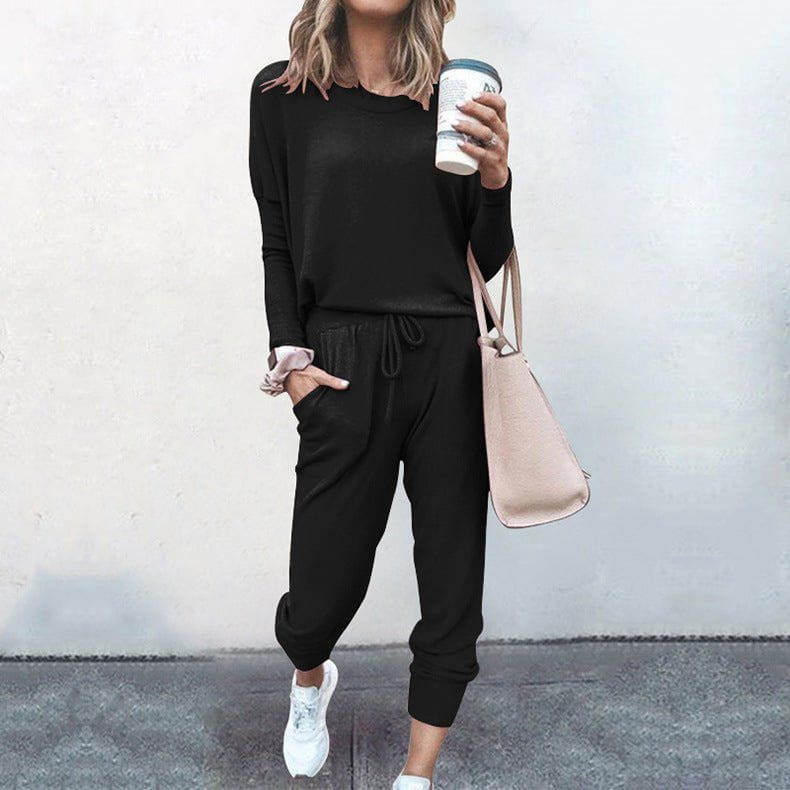 Lavinque Outfit set Noir / S Ensemble Décontracté Femme | Bleu Cobalt | Ultra Confort & Style Quotidien