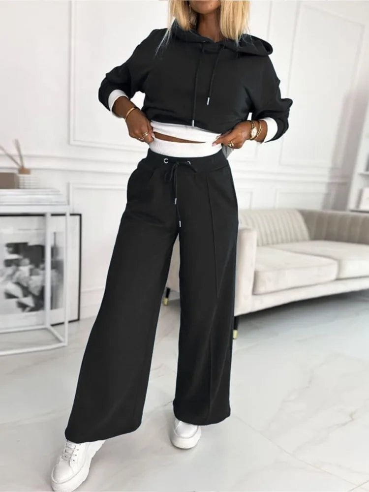 Lavinque outfit set Noir / S Ensemble Jogging Femme | Confort & Style | Hiver Décontracté