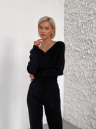 Lavinque outfit set Noir / S Ensemble Maille 2 Pièces | Élégance | Confort et Raffinement