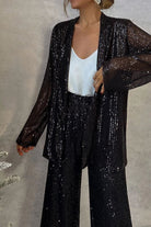 Lavinque outfit set Noir / S Ensemble Paillettes Blazer et Pantalon | Soirée | Élégance et Éclat