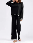 Lavinque outfit set Noir / S Ensemble Pull et Pantalon Écru | Élégant | Confort et Minimalisme