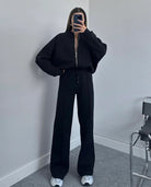 Lavinque outfit set Noir / S Ensemble Sweat et Pantalon | Confortable | Style Décontracté