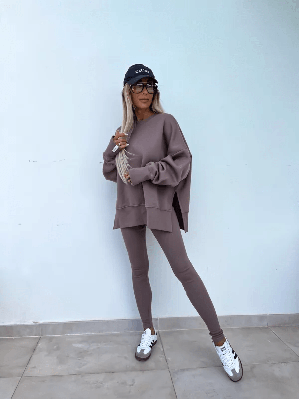 Lavinque outfit set Noir / S Ensemble Sweat & Legging Femme | Confort & Style | Look Décontracté et Tendance