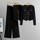 Lavinque outfit set Noir / Taille Unique Ensemble Tricot Élégant | 3 Pièces | Chic & Confortable