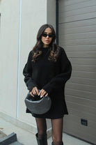 Lavinque outfit set Noir / XS Ensemble Pull Oversize & Jupe | Élégance & Confort | Look Automnal