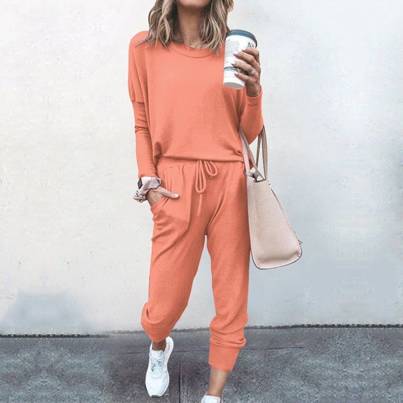 Lavinque Outfit set Orange / S Ensemble Décontracté Femme | Bleu Cobalt | Ultra Confort & Style Quotidien