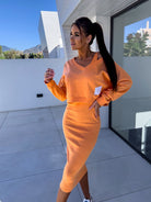 Lavinque outfit set Orange / S Ensemble Jupe et Sweat | Moderne | Confort et Style Coloré