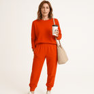 Lavinque Outfit set Orange / S Ensemble Loungewear Vieux Rose | Ultra Confort | Look Décontracté