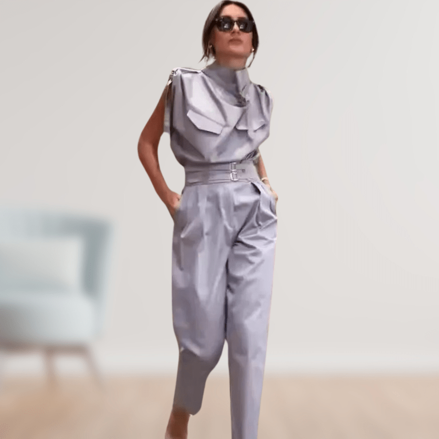 Lavinque outfit set Pourpre / S Combinaison Utility Chic | Élégance Structurée | Look Moderne