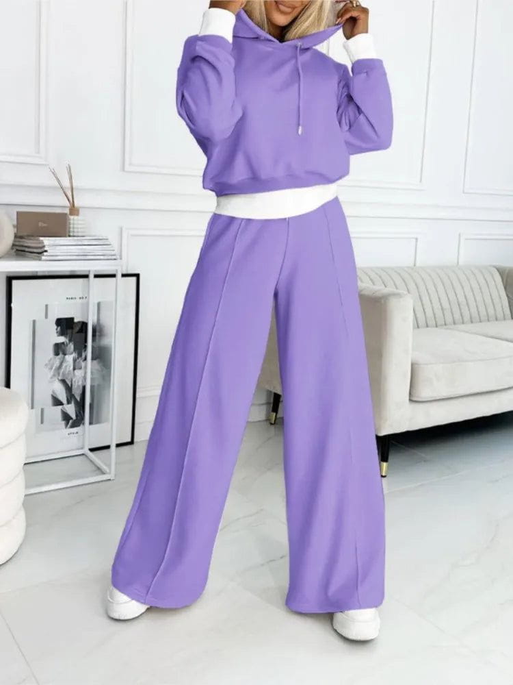 Lavinque outfit set Pourpre / S Ensemble Jogging Femme | Confort & Style | Hiver Décontracté