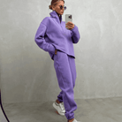Lavinque outfit set Pourpre / S Ensemble Loungewear | Lilas | Douillet et Stylé