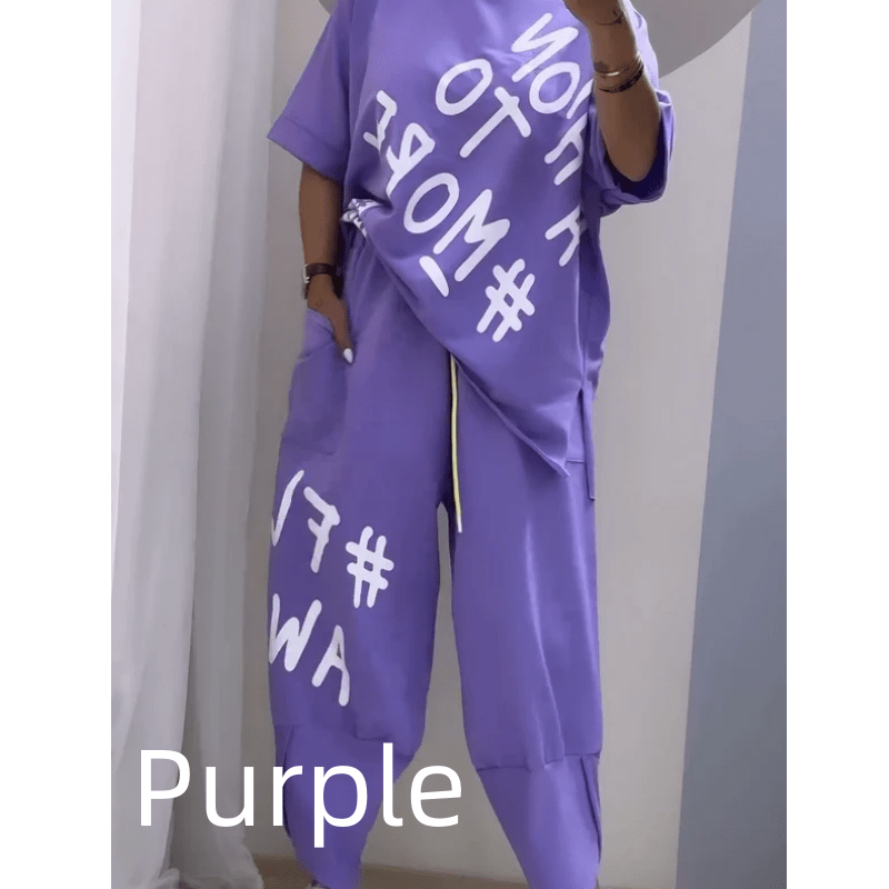 Lavinque outfit set Pourpre / S Ensemble Streetwear Oversize | Confort &  Style Urbain | Look Tendance