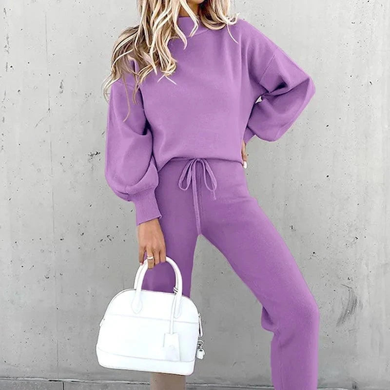Lavinque outfit set Pourpre / S Ensemble Sweat et Jogging | Confort & Style | Tendance Décontractée