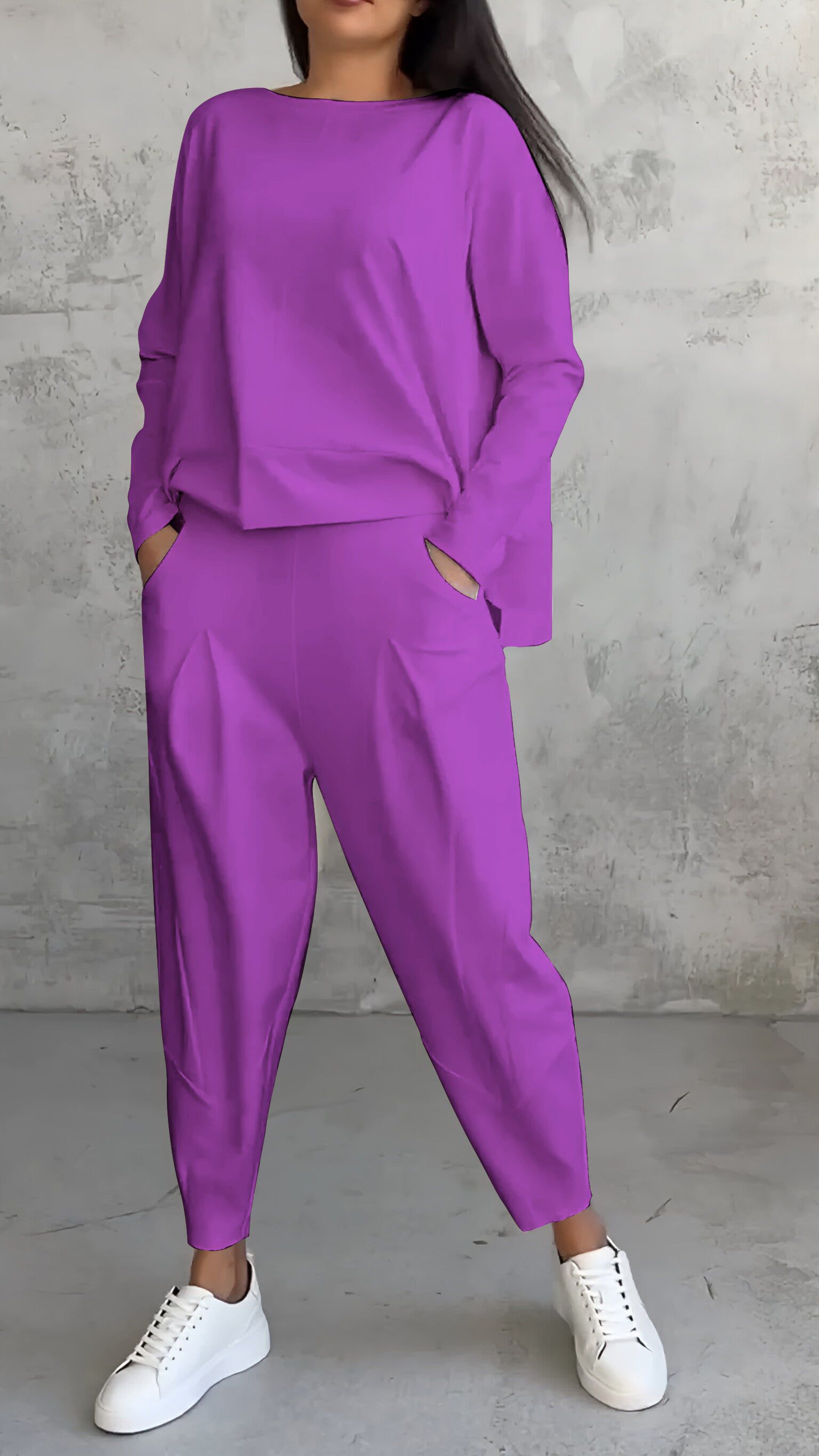 Lavinque outfit set Pourpre / XS Ensemble Jogging | Confort et Minimalisme | Look Casual Chic