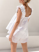Lavinque outfit set Robe Courte en Coton | Volants Romantiques | Confort & Douceur
