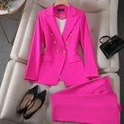 Lavinque outfit set Rose Rouge / S Ensemble Tailleur Pantalon | Chic | Élégant et Moderne