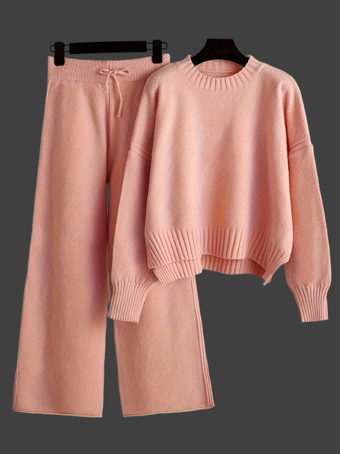 Lavinque outfit set Rose / S Ensemble Maille Automne-Hiver | Confortable | Chic Décontracté