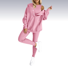 Lavinque outfit set Rose / S Ensemble Survêtement Épaules Dénudées | Confortable et Tendance