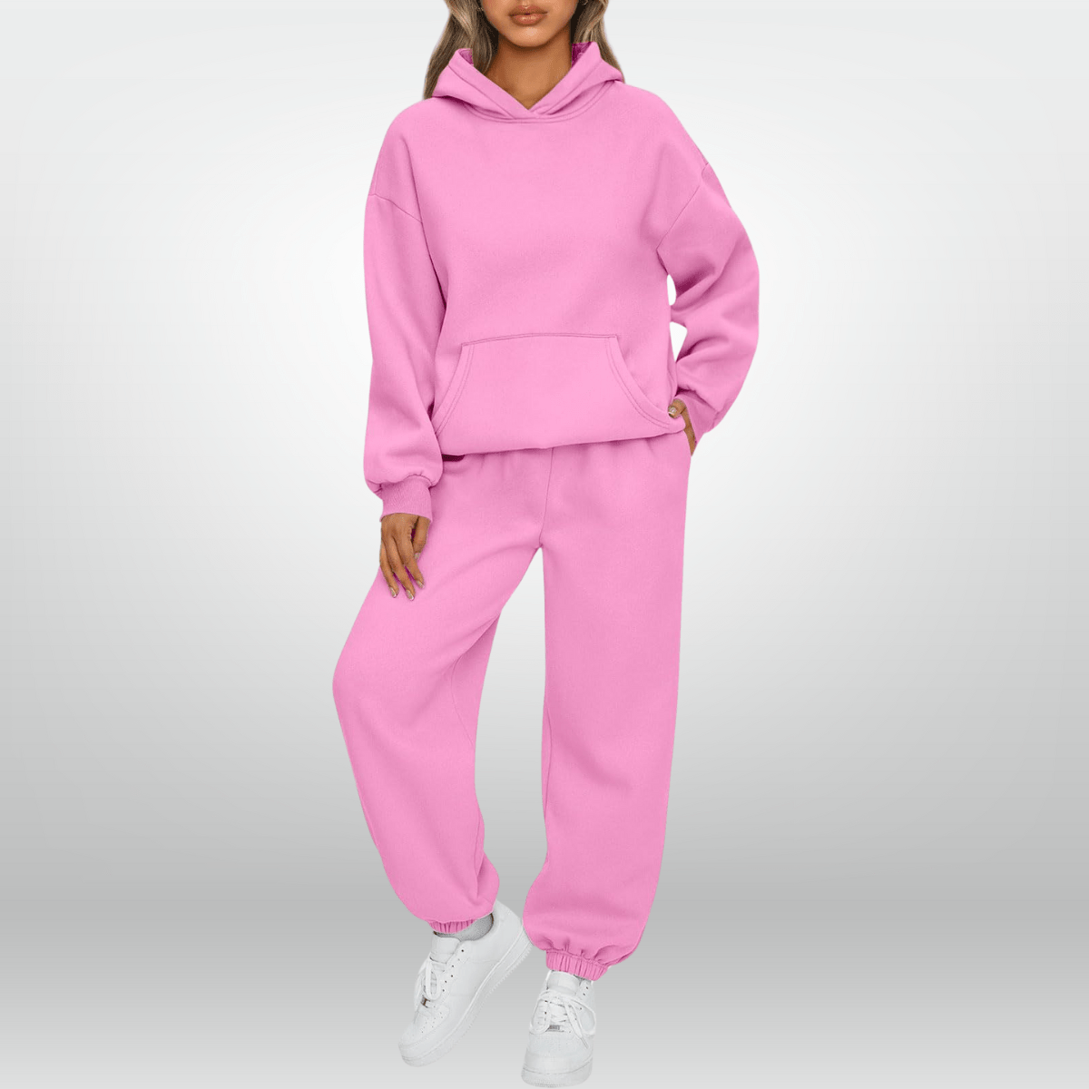 Lavinque outfit set Rose / S Ensemble Survêtement Femme | Hoodie & Jogging | Confort Absolu et Look Décontracté