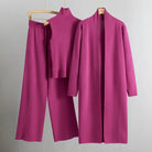 Lavinque outfit set Rose / S Ensemble Tricot 3 Pièces | Élégance Minimaliste | Confort &  Style