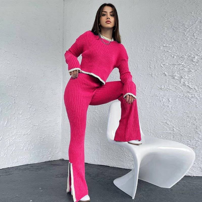 Lavinque outfit set Rose / S Ensemble Tricot | Élégance et Confort | Tendance Moderne