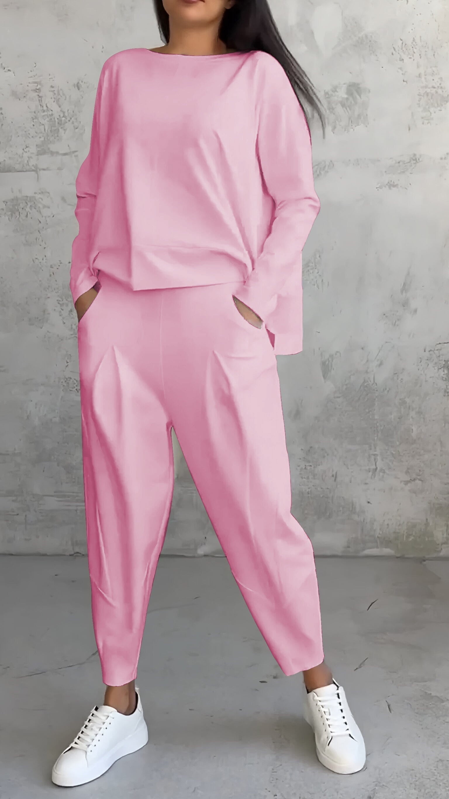 Lavinque outfit set Rose / XS Ensemble Jogging | Confort et Minimalisme | Look Casual Chic