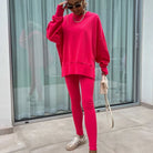 Lavinque Outfit set Rose / XS Ensemble Oversize en Coton | Marron | Confort et Style Urbain