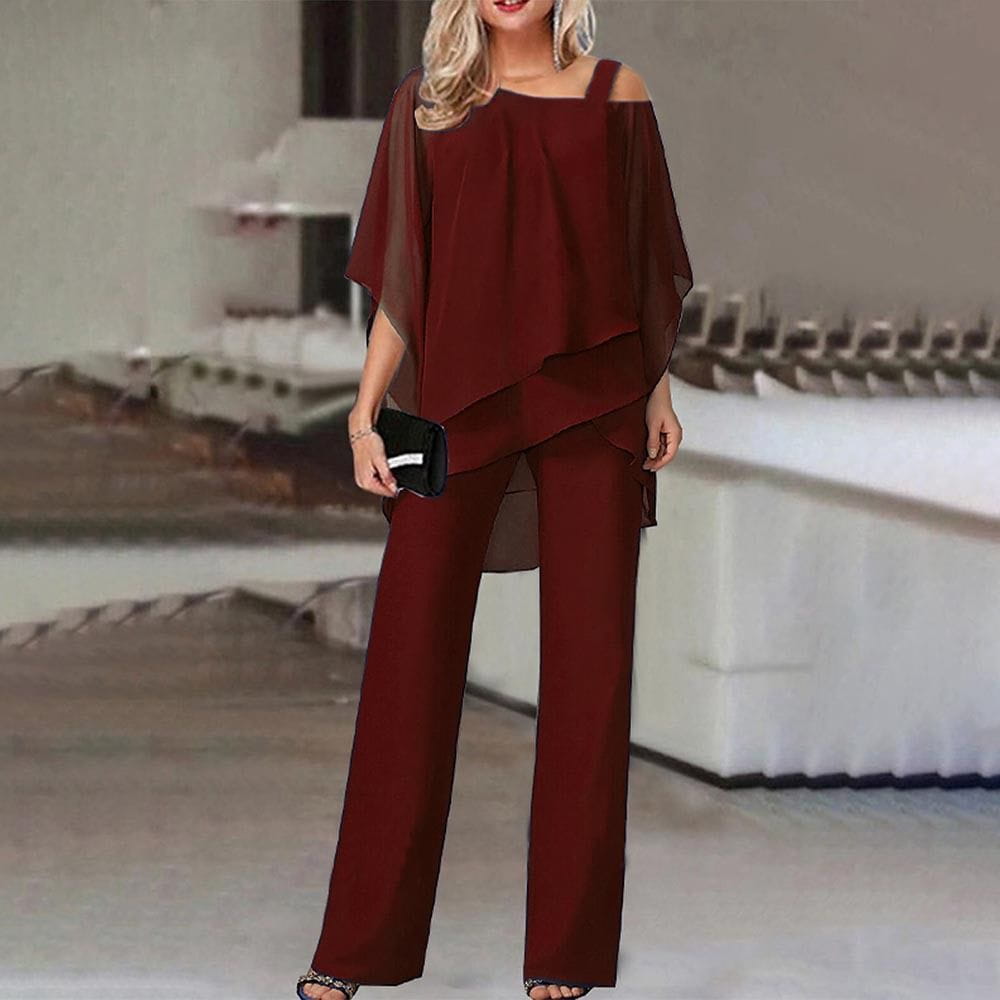 Lavinque outfit set Rouge foncé / S Ensemble Élégant Femme | Chic | Confort et Style