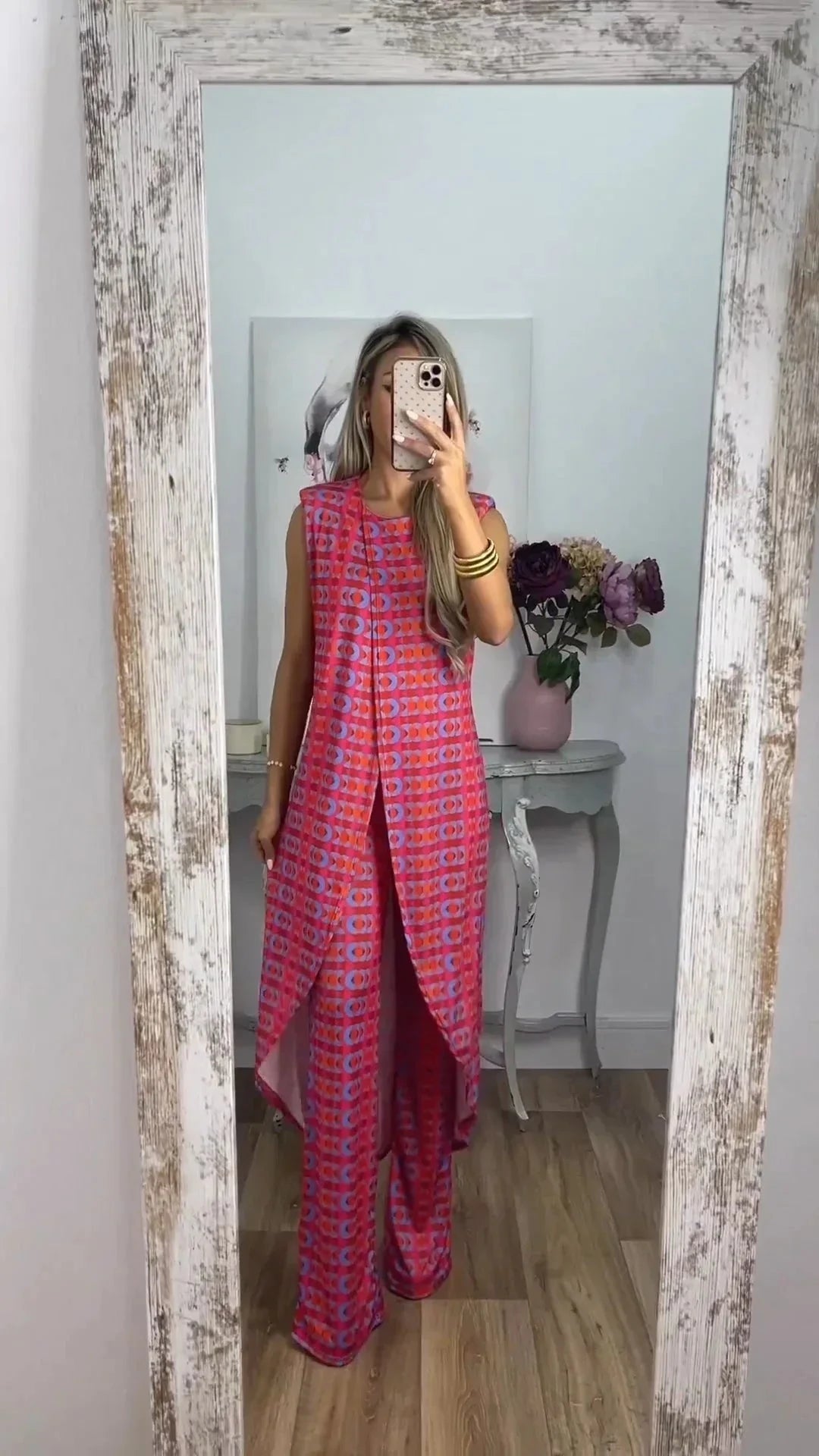 Lavinque outfit set Rouge / S Combinaison Sans Manches | Fendue à l'Avant | Élégante et Originale