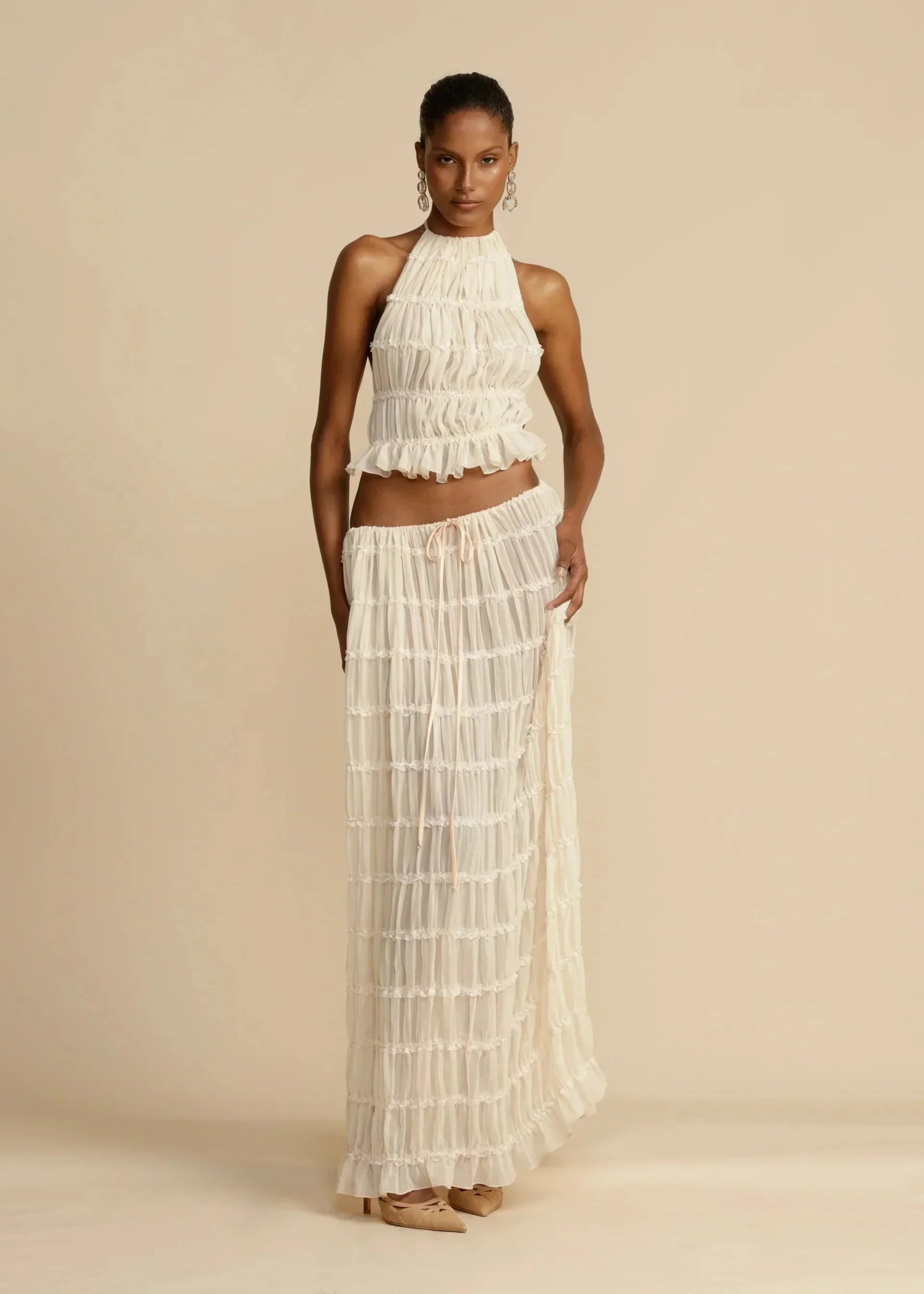 Lavinque outfit set S Ensemble Bohème en Crochet | Deux Pièces | Élégant et Estival