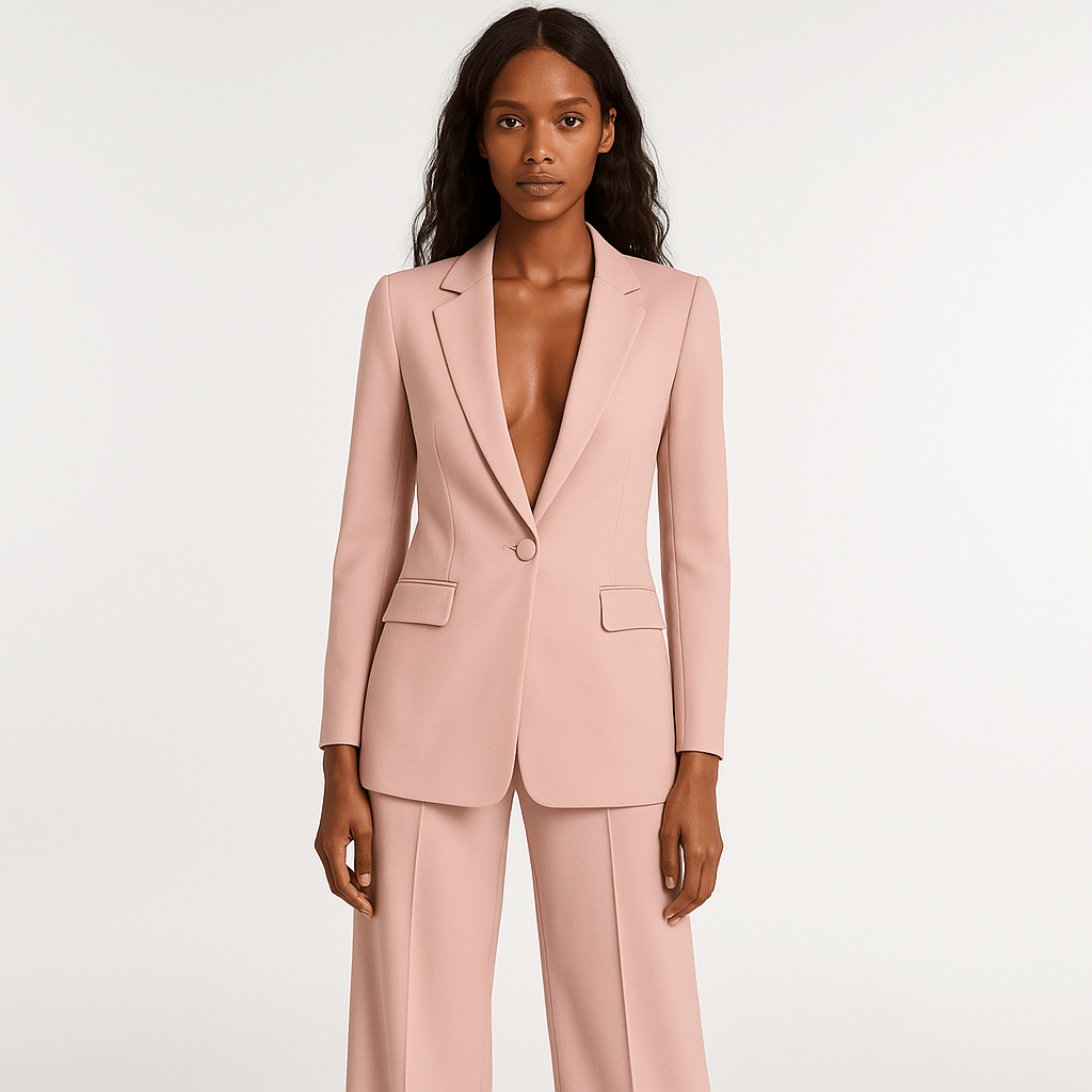 Lavinque Outfit set Tailleur Pantalon Jaune | Coupe Longue & Fluide | Puissance et Élégance