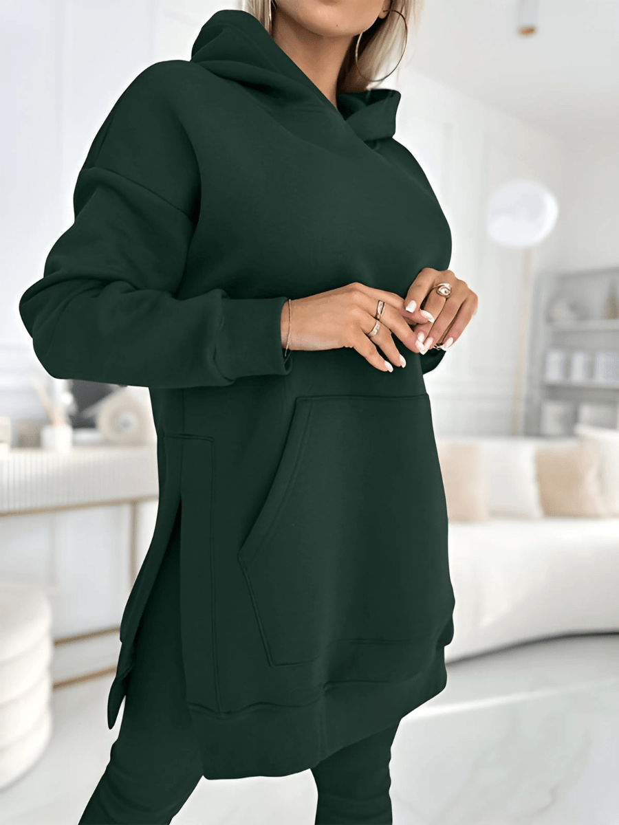 Lavinque Outfit set Vert foncé / S Ensemble Loungewear Femme | Confort Douillet | Marron Chocolat