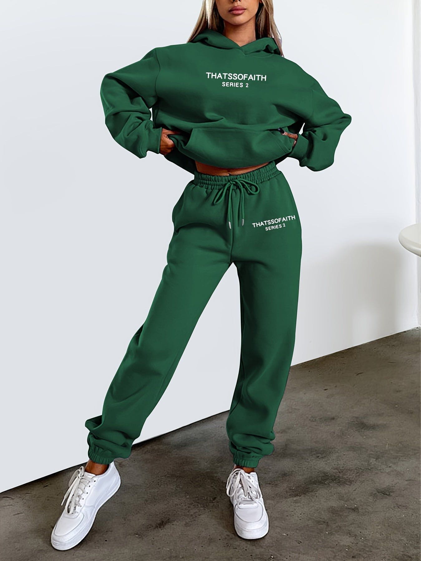 Lavinque outfit set Vert foncé / S Ensemble Survêtement | Confort & Style | Casual Tendance