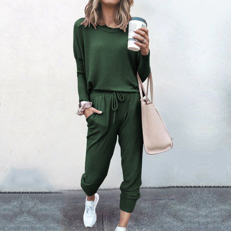 Lavinque Outfit set Vert forêt / S Ensemble Décontracté Femme | Bleu Cobalt | Ultra Confort & Style Quotidien