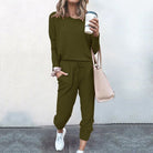 Lavinque Outfit set Vert olive / S Ensemble Décontracté Femme | Bleu Cobalt | Ultra Confort & Style Quotidien
