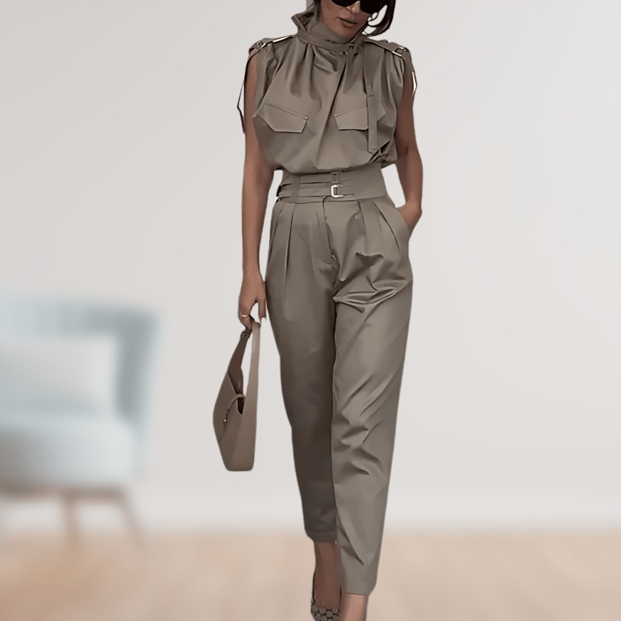 Lavinque outfit set Vert / S Combinaison Utility Chic | Élégance Structurée | Look Moderne