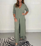 Lavinque Outfit set Vert / S Ensemble Élégance Fluide | Vert Sauge | Chic et Confortable
