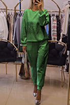 Lavinque outfit set Vert / S Ensemble Jogging Femme | Chic & Confortable | Détente et Élégance