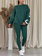 Lavinque outfit set Vert / S Ensemble Jogging Femme | Confort & Style | Look Décontracté