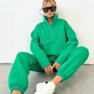 Lavinque outfit set Vert / S Ensemble Loungewear | Lilas | Douillet et Stylé