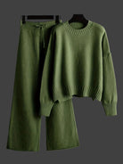 Lavinque outfit set Vert / S Ensemble Maille Automne-Hiver | Confortable | Chic Décontracté
