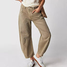 Lavinque Pants Beige / S Jean Avant-Gardiste Découpe Ouverte | Style Audacieux | Tendance & Original